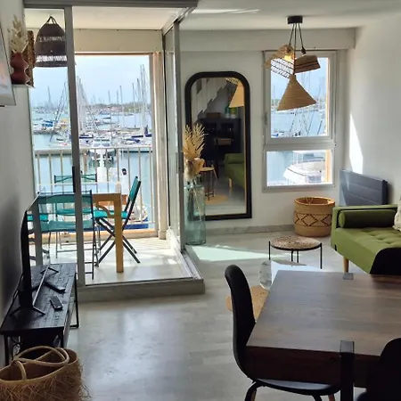 公寓 Marine, T4 En Duplex Vue Centre Port Avec Parking *